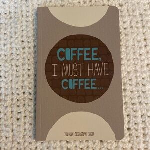 NEW Coffee. I must have coffee. Stationery Lined Journal 128 pages
